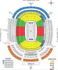 Ford Field Seat Map Stadium Seat Map Ford Field Seating Via