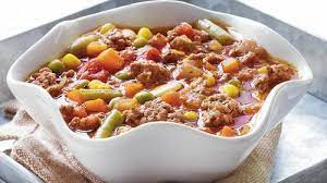 easy vegetable beef soup recipe