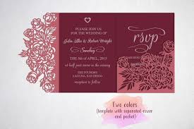 Folding Wedding Invitations Templates Tri Fold Template