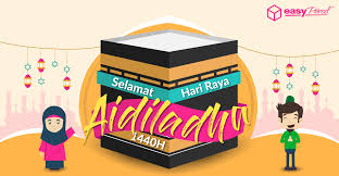 Wishing you a happy and peaceful eid. Holiday Notice Hari Raya Aidiladha Easyparcel Delivery Made Easy