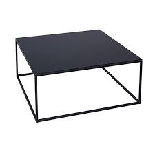 tomassa black large square coffee table