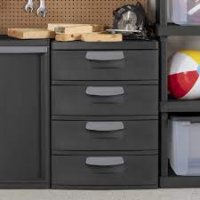 sterilite 4 drawer unit flat gray