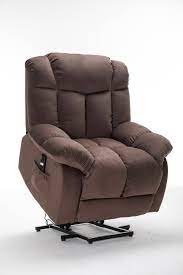 wellfor power lift recliner chair brown