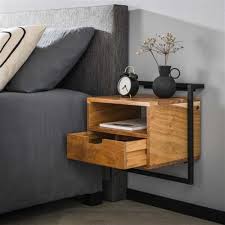 industrial bedside table doley solid
