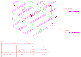 metal suspended ceiling in autocad
