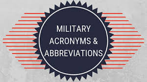 Military Acronyms Abbreviations