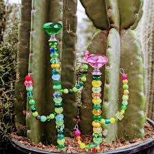 Cactus Beaded Garden Stakes Work 8