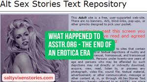 What Happened to ASSTR.ORG - The end of an Erotica Era ~ Salty Vixen  Stories & More