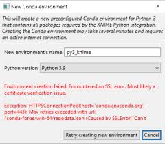 cant configure conda for python