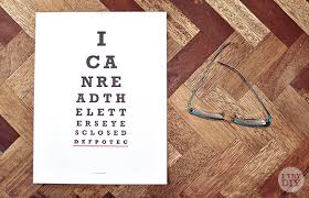 Defpotec Eye Chart I Can Read The Letters Eyes Closed