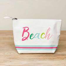 beach stripe s cosmetic bag best