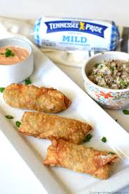 cajun dirty rice egg rolls with creole