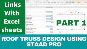 1 roof truss design in staad pro