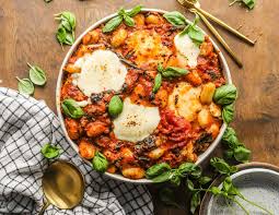 sausage and spinach gnocchi bake