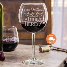 Custom Wine Glasses Logo Wine Glasses