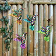 Metal Hummingbird Bird Wall Art Hanging