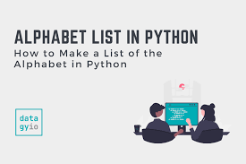 list of the alphabet in python day