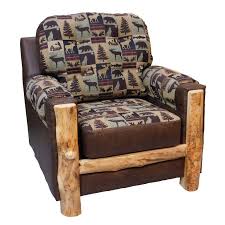 beartooth aspen upholstered log chair