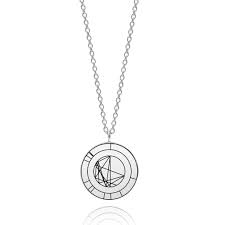 Sterling Silver Natal Necklace Personalised Birth Chart