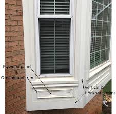 how to replace panel below bay window