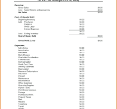 Awesome Profit And Loss Statement Template For Self Employed