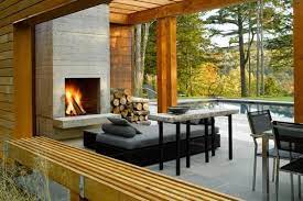 Modern Outdoor Fireplace Ideas The Eye