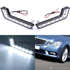 2x High Quality Led Car Daytime Running Lights Drl 8 Led Cob Chips Auto Fog Lamp Driving Lights 6000k Dc 12v Car Styling Drl In Car Drl In Cars From