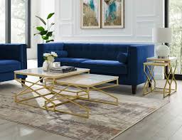 Glass End Tables With Gold Trim Hot