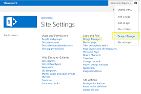design manager in sharepoint 2016
