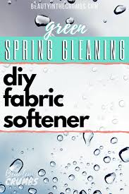 diy homemade fabric softener beauty