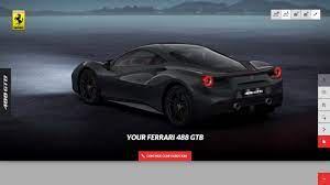 Or any transverse v6 or v8 ferrari engine. You Can Now Build Your Own 488gtb On Ferrari S Configurator Carscoops