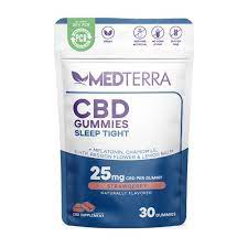 Medterra CBD Gummies - Sleep Tight - Strawberry 25mg 30 Count - Direct CBD  Online