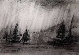rainy weather drawing by viktoria