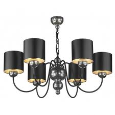 Garbo Pewter Ceiling Pendant With Black