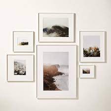 White Picture Frames With White Mats