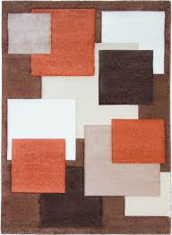 terracotta rug runner modern abstract