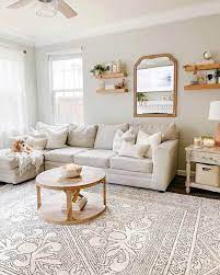 decorate around a beige couch