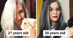 these 30 women who ditched dyeing their