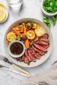 pan seared steak recipe with vegetables