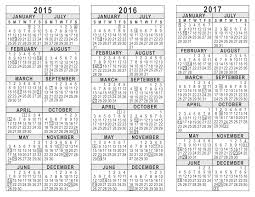 3 Year Calendar 2015 To 2018 Barca Fontanacountryinn Com