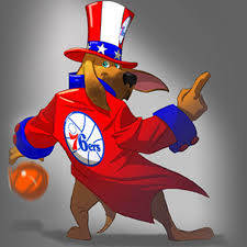 I don't think our pure mascot will be ben franklin walking around on the court. Vote For The New Sixers Mascot Liberty Ballers