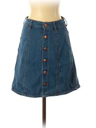Details About Tinseltown Women Blue Denim Skirt S