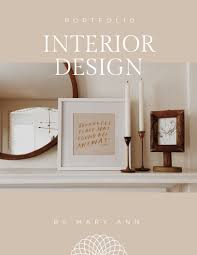 interior design portfolio template visme