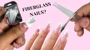 trying out fibergl nails you
