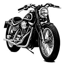 harley motorcycle digital graphic