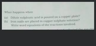 dilute sulphuric acid