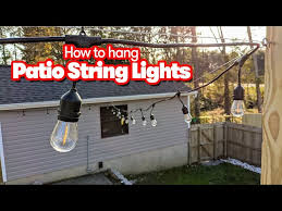 To Hang String Lights For Your Patio