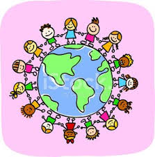 Little Kids Holding Hands Around World Map Doodle Cartoon Illust Stock  Clipart | Royalty-Free | FreeImages