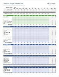 Personal Budget Spreadsheet Template For Excel 2007 Budget