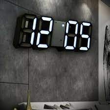 Wall Clock Digital Alarm Modern Smart